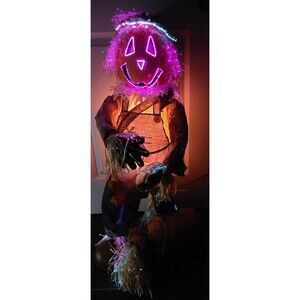 GEMMY Halloween Fiber Optic BIG 36" Scarecrow